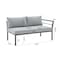 Manhattan Comfort Sunnyside Corner Patio Conversation Set with Table in Grey on Grey OD-CV026-GY - alternate 8
